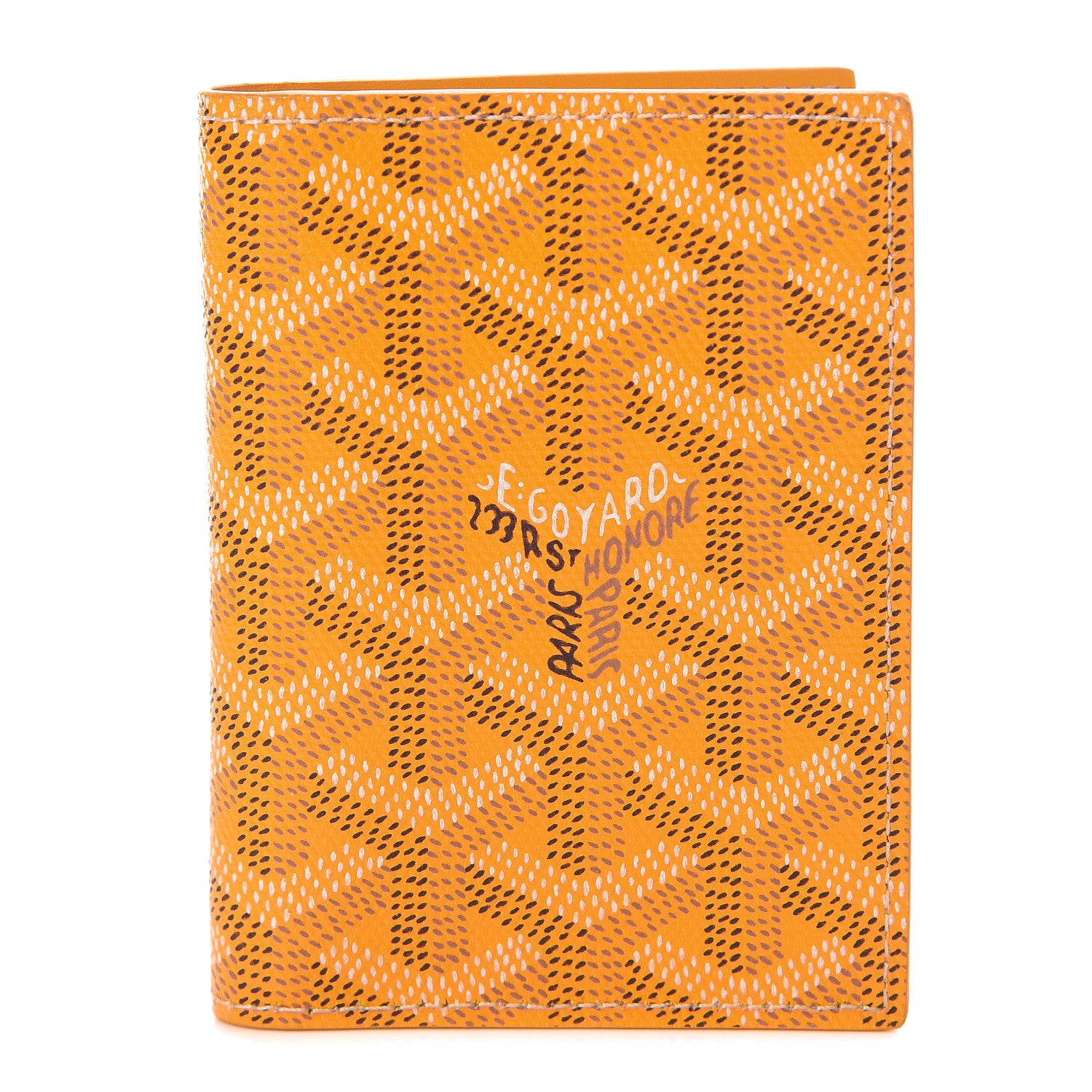 Goyard Goyardine Saint Marc Card Holder Yellow 1 of 7