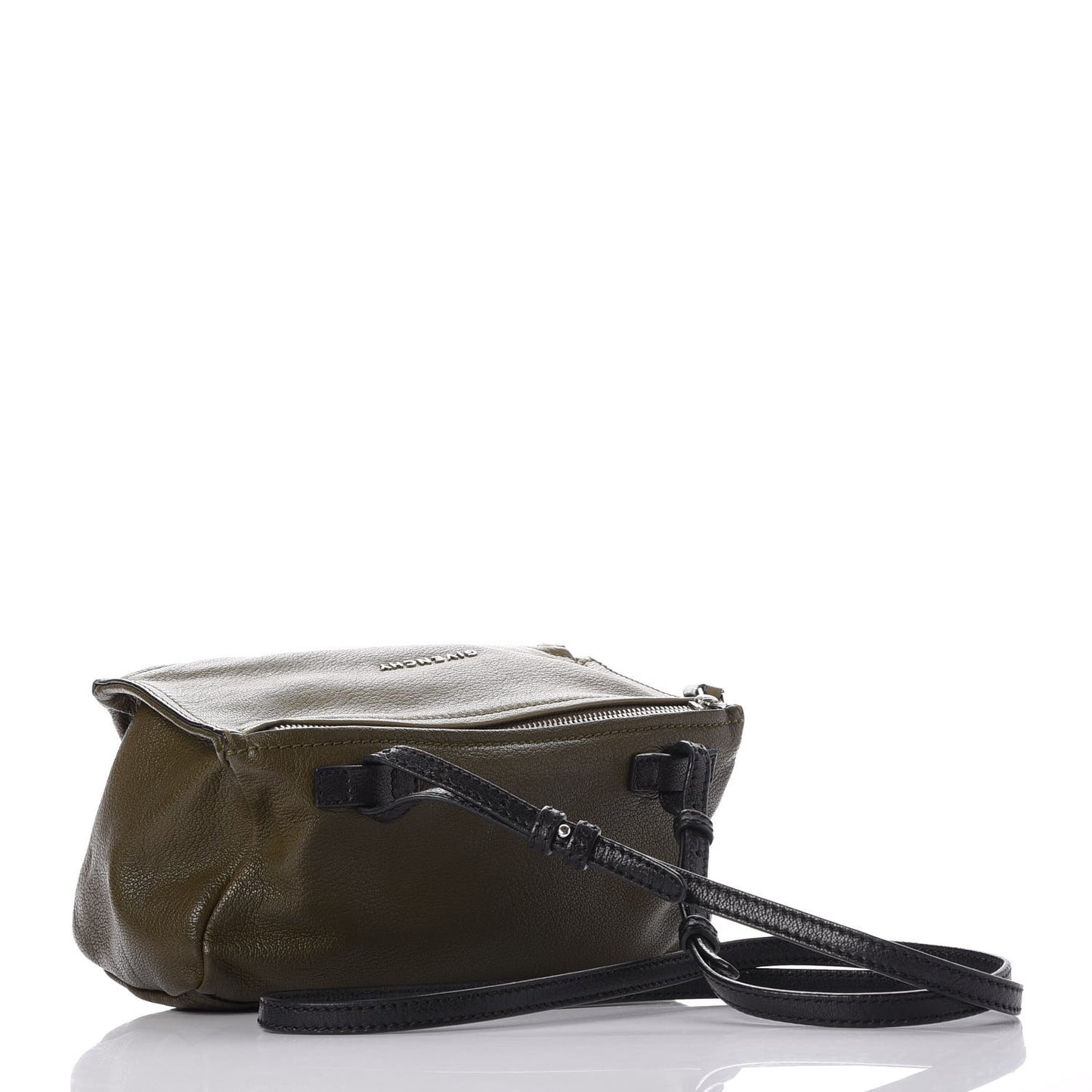 Sugar Goatskin Tri-color Mini Pandora Khaki Black