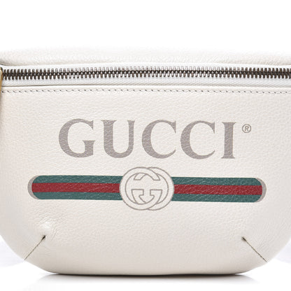 Gucci Grained Calfskin Small Logo Belt Bag White 10 of 10