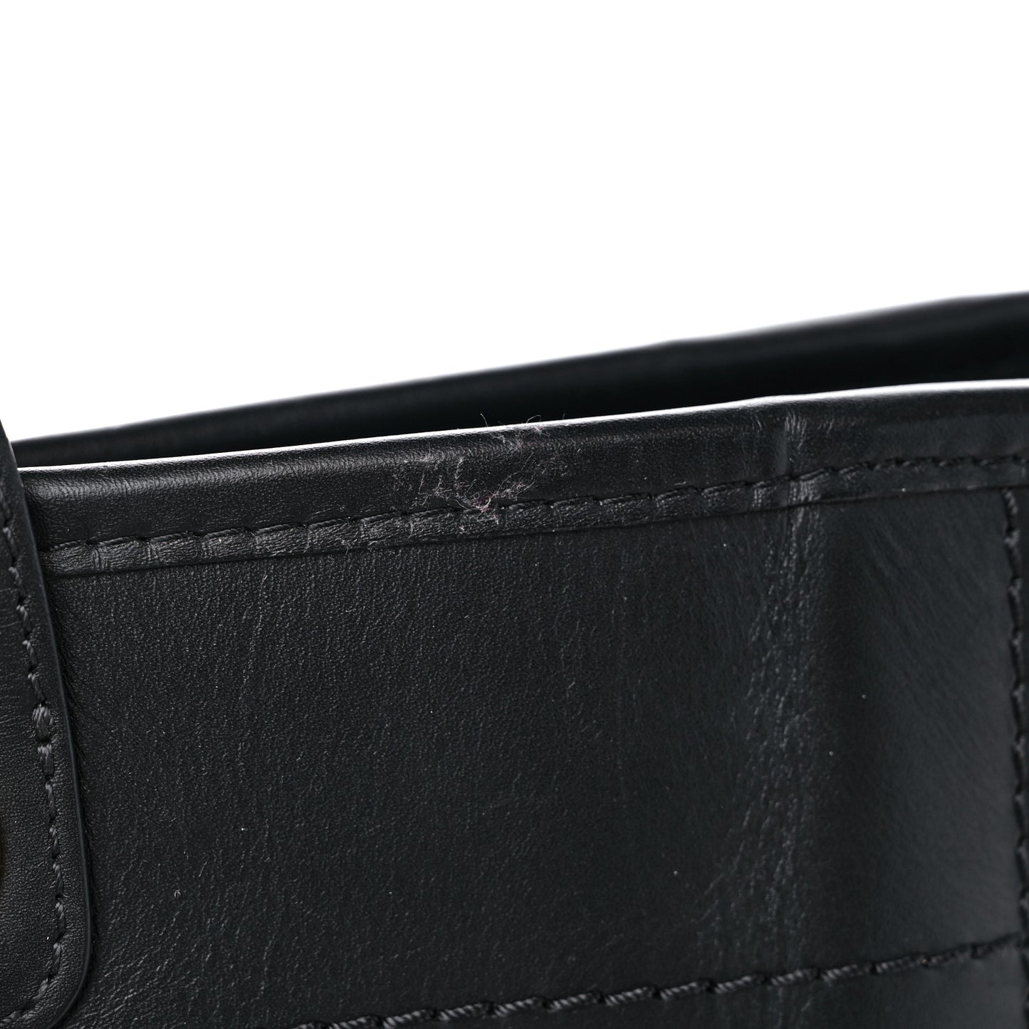 Calfskin Medium Deauville Tote Black