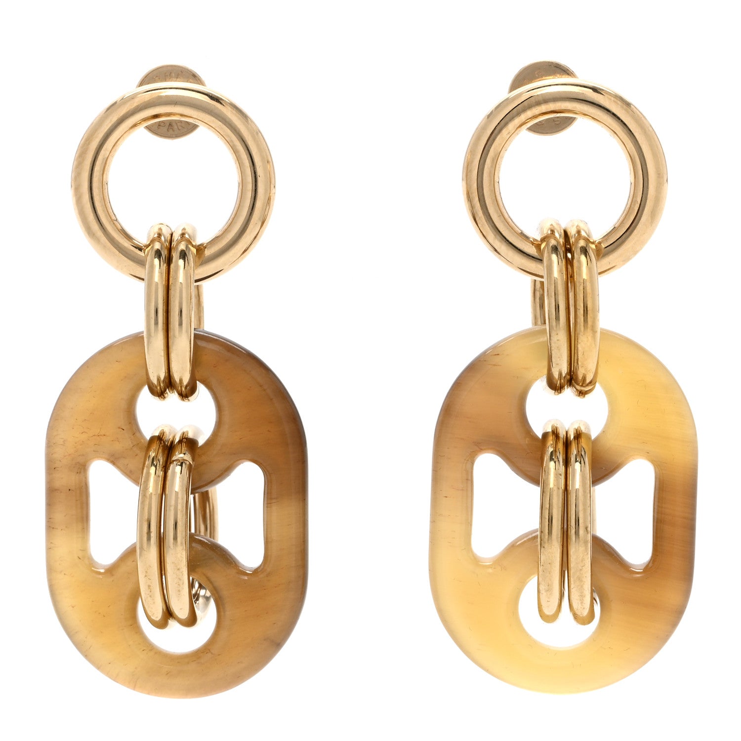 Hermes Permabrass Horn Small Eurydice Earrings 1 of 4