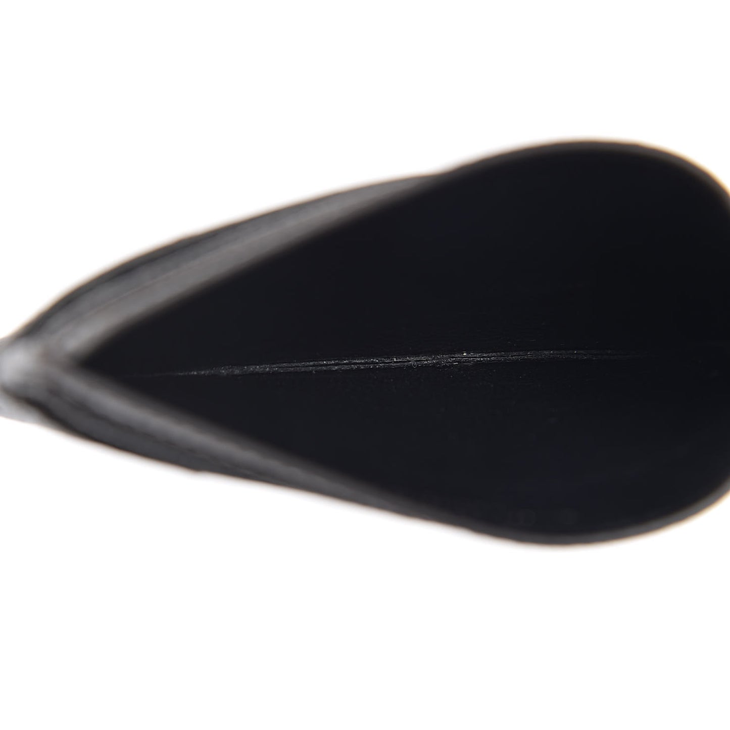 Grain De Poudre Matelasse Chevron Monogram Credit Card Case Coal