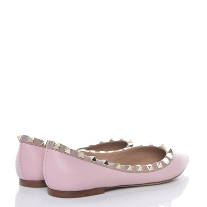 Valentino Garavani Calfskin Nappa Rockstud Ballerina Flats 35 Cipria Poudre 4 of 9