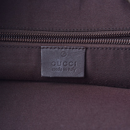 Gucci GG Supreme Monogram Medium Single Buckle Rucksack Backpack Beige Ebony Brown 6 of 11