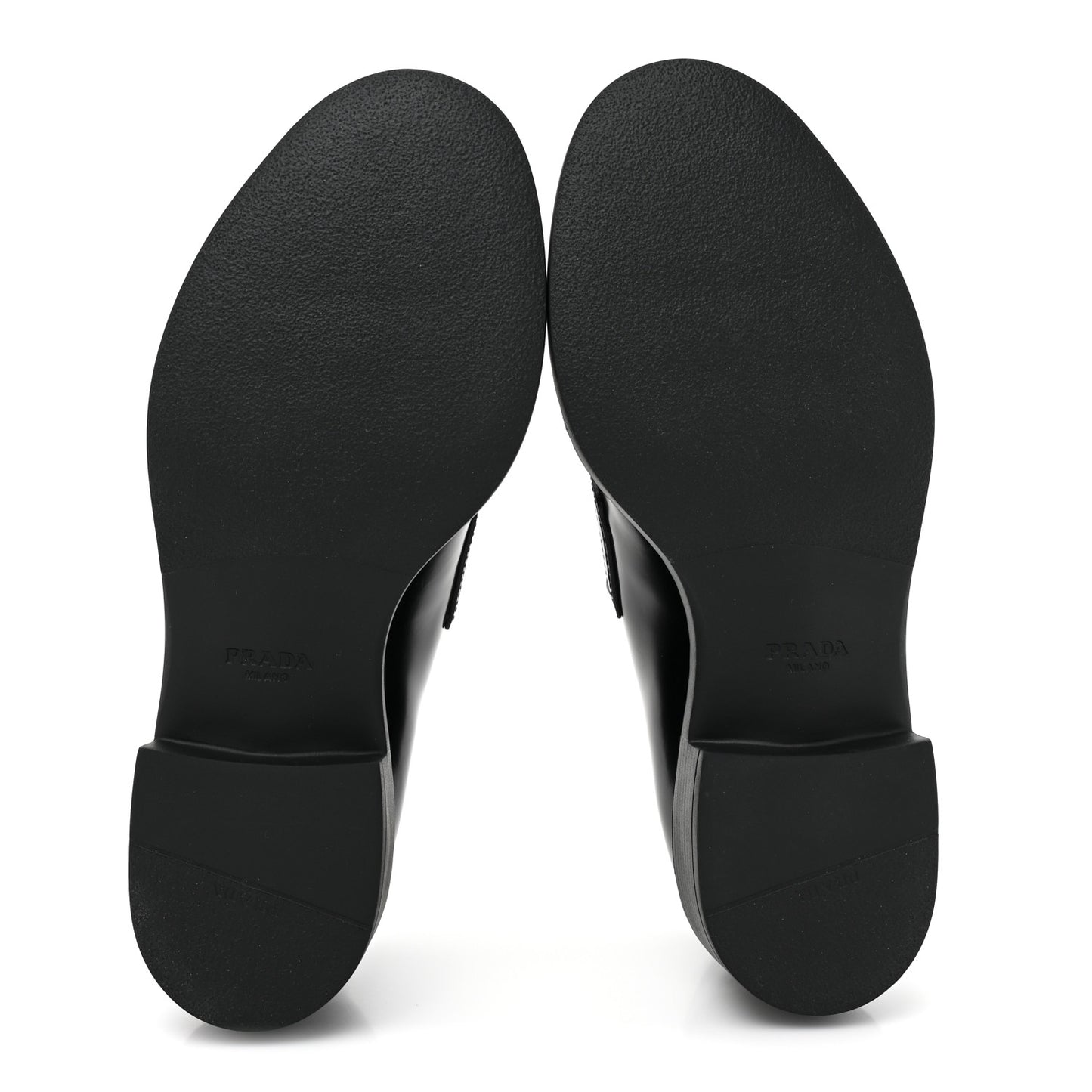Spazzolato Metal Triangle Logo 50mm Loafers 37.5 Black