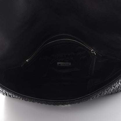 Miu Miu Nappa Matelasse Crystal Flap Clutch Black 5 of 9
