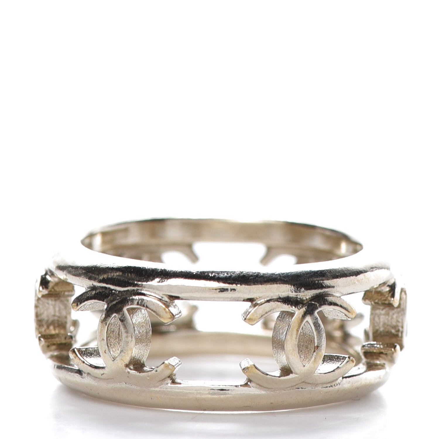 Chanel Metal Chain CC Ring 6 Golden 3 of 5