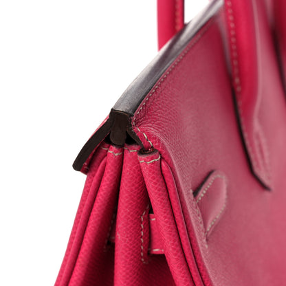 Hermes Epsom Candy Birkin 35 Rose Tyrien Rubis 48 of 51