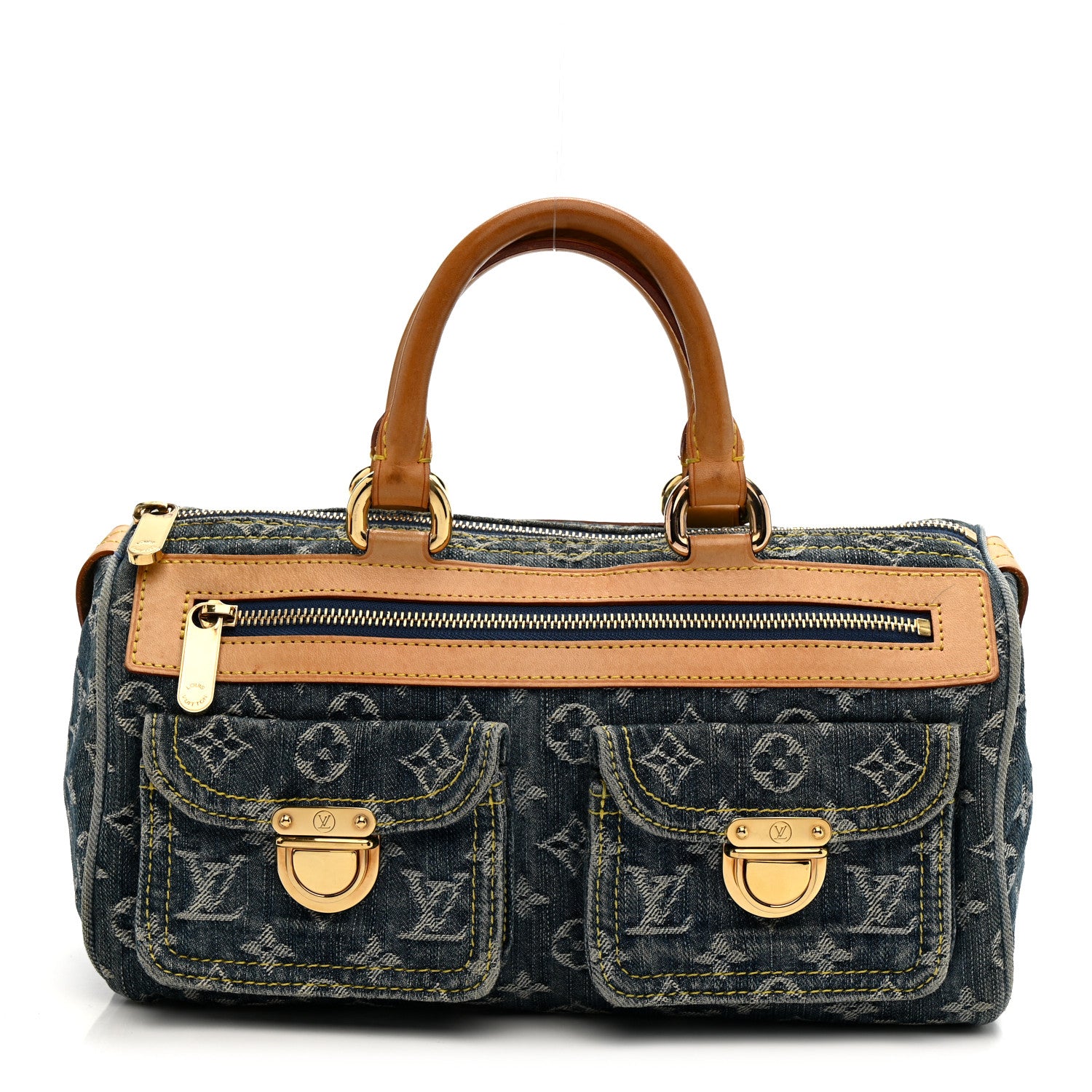 Louis Vuitton Monogram Denim Neo Speedy Blue 1 of 29