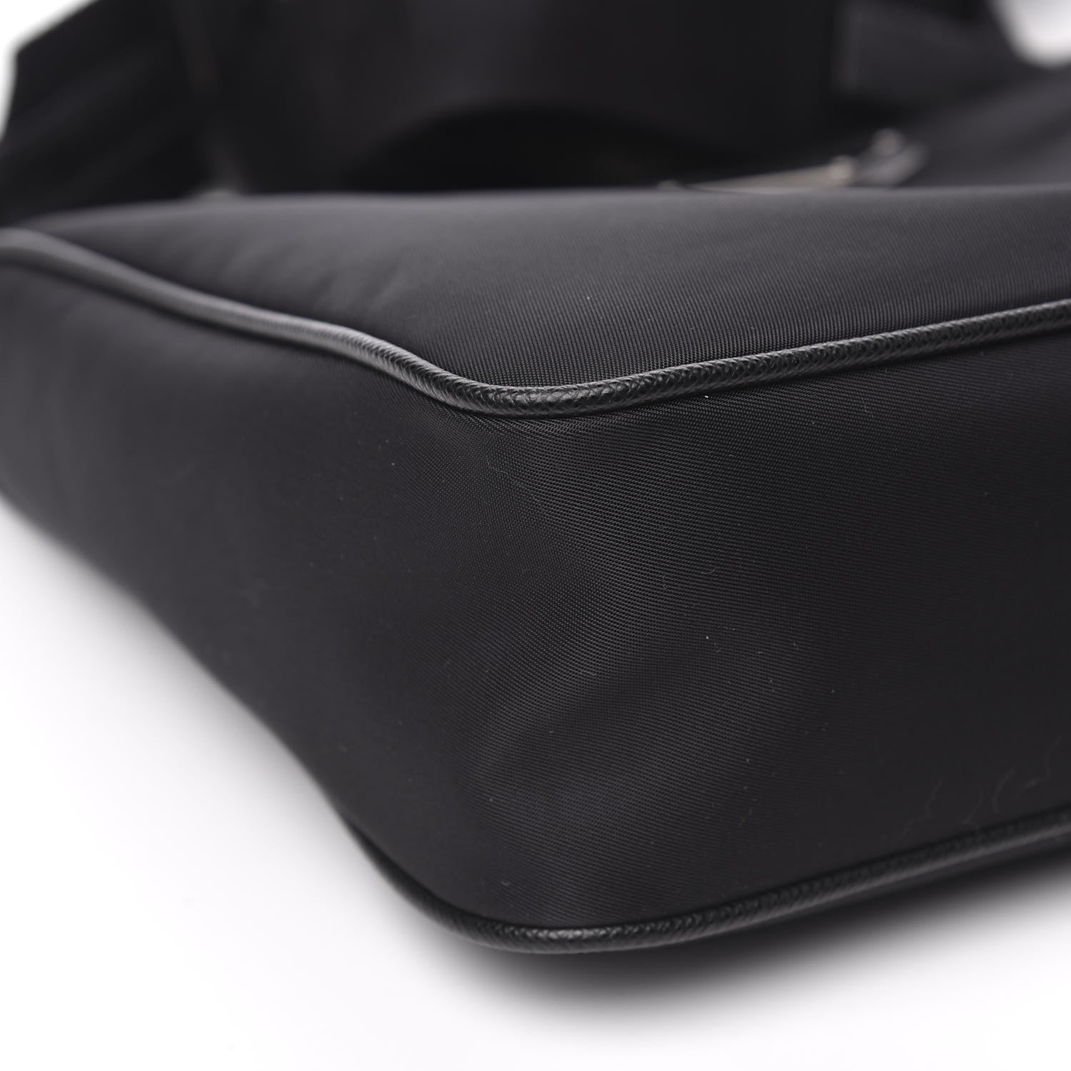 Prada Re-Nylon Saffiano Pocket Zippered Shoulder Bag Black 8 of 10