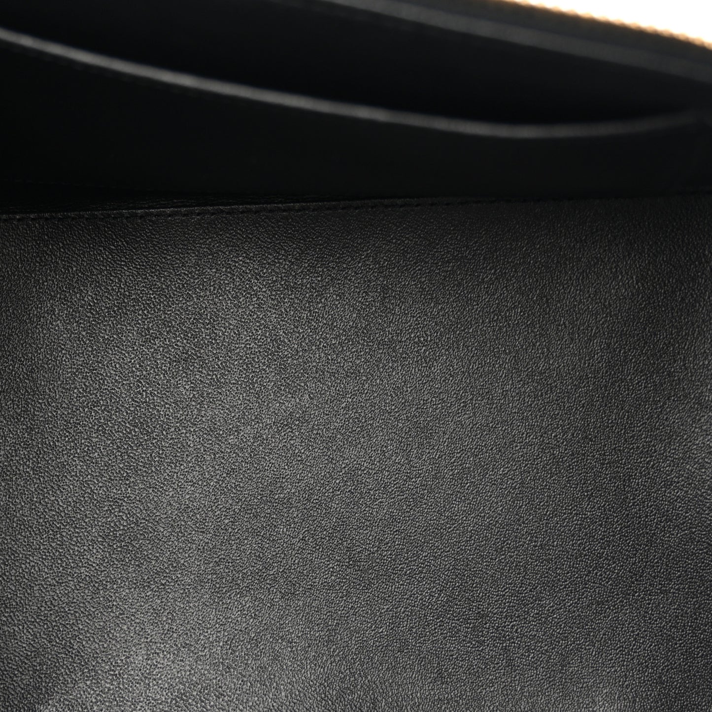 Lambskin Flat Quilted Knock On Wood Large Vanity Case Black