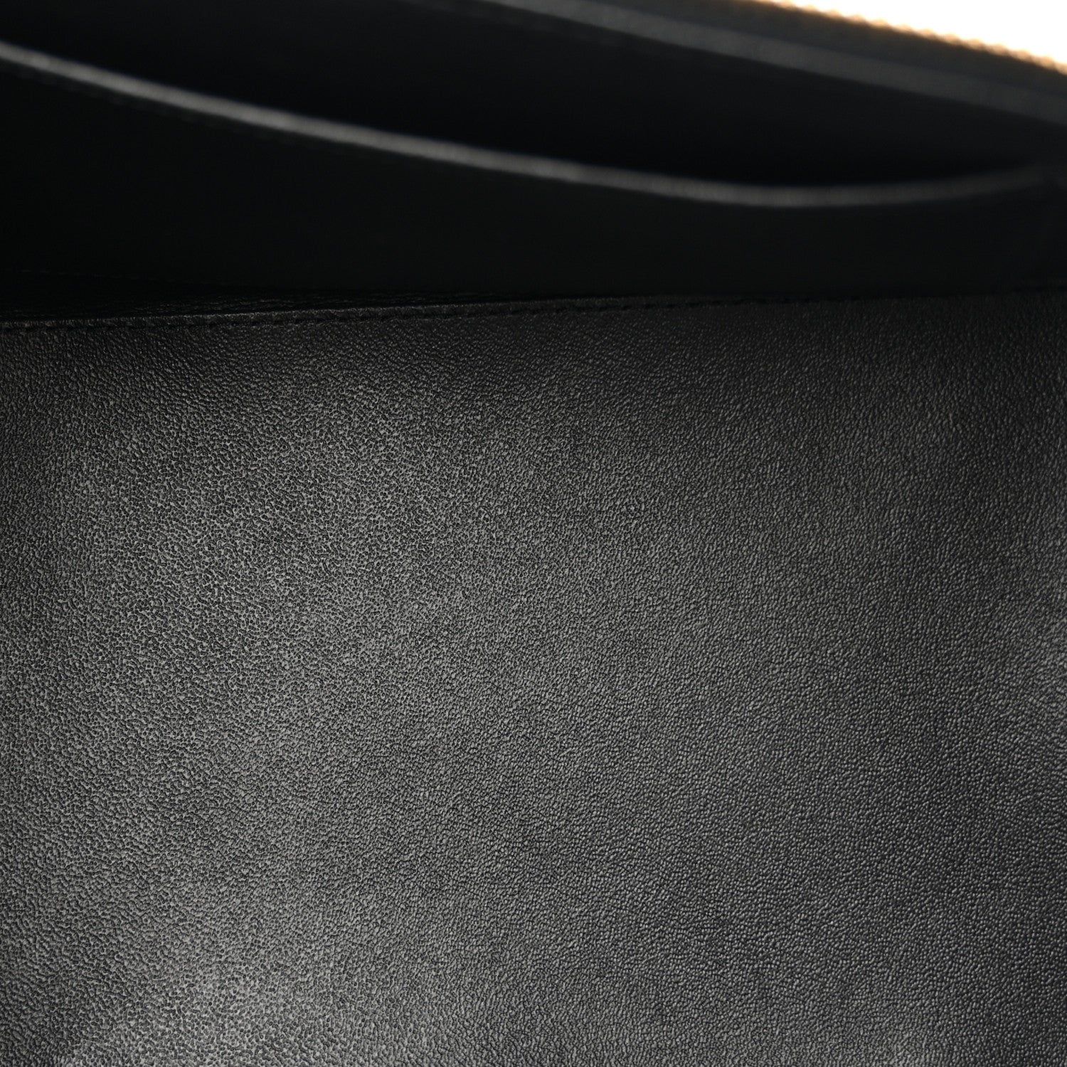 Chanel Lambskin Flat Quilted Knock On Wood Large Vanity Case Black 5 of 11