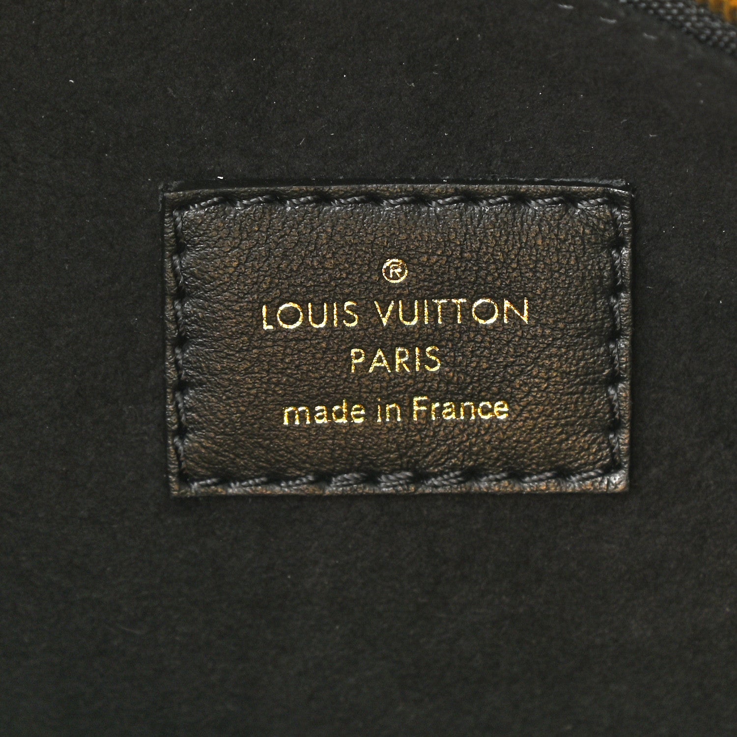 Louis Vuitton Calfskin Monogram On My Side PM Black 5 of 6