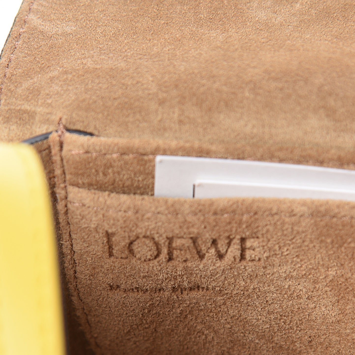 Grained Calfskin Mini Gate Crossbody Bag Yellow