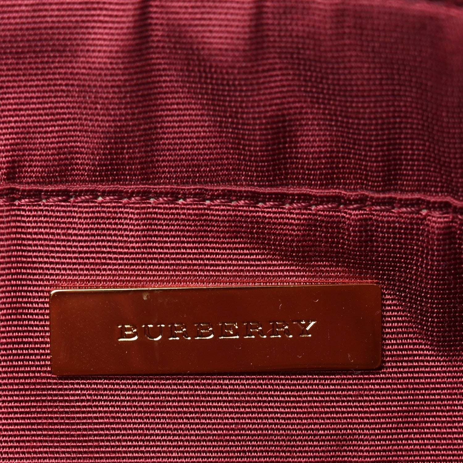 Burberry Canvas House Check Small Tote Red 6 of 9