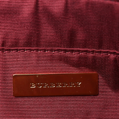 Burberry Canvas House Check Small Tote Red 6 of 9