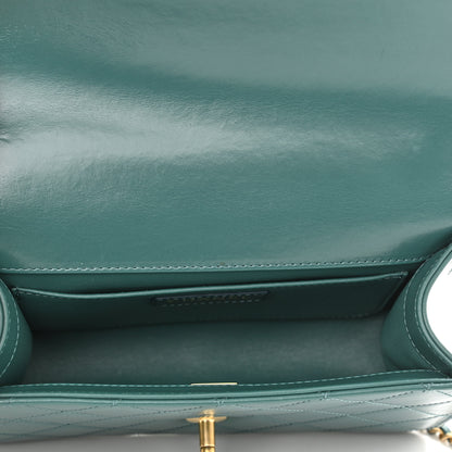 Chanel Calfskin Quilted Perfect Fit Flap Green 6 of 11