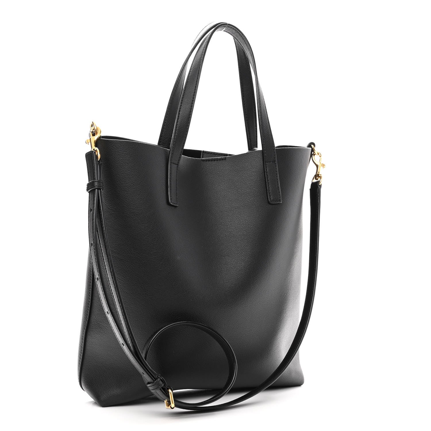 Saint Laurent Calfskin Toy Shopping Tote Black 3 of 10