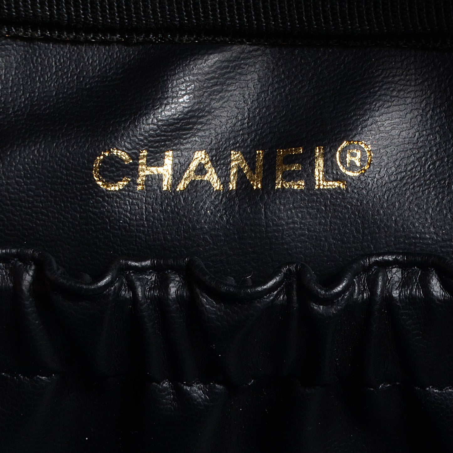 Lambskin Vanity Cosmetic Bag Black