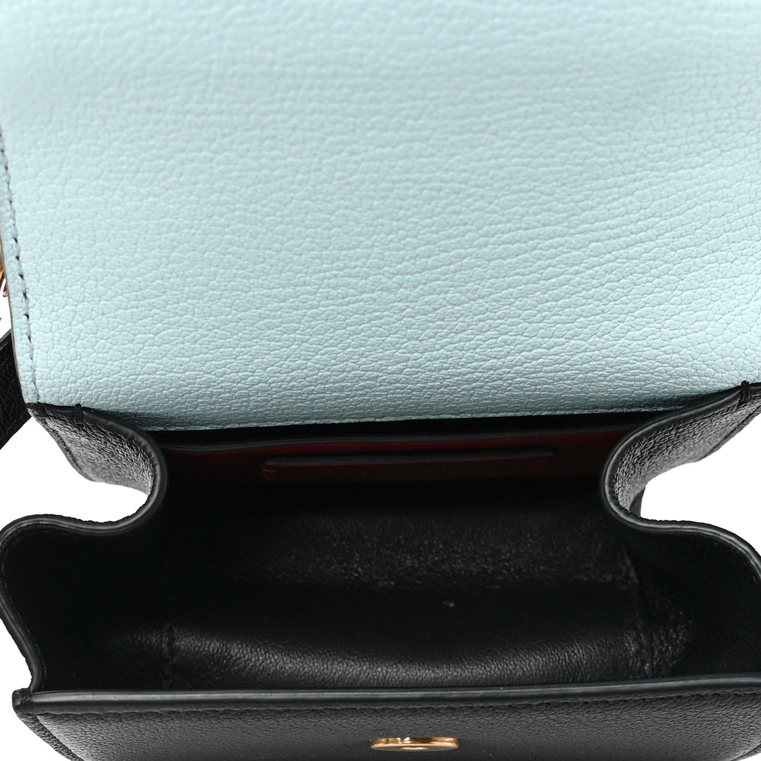 Valentino Garavani Pebbled Calfskin Micro VSling Shoulder Bag Black 5 of 6