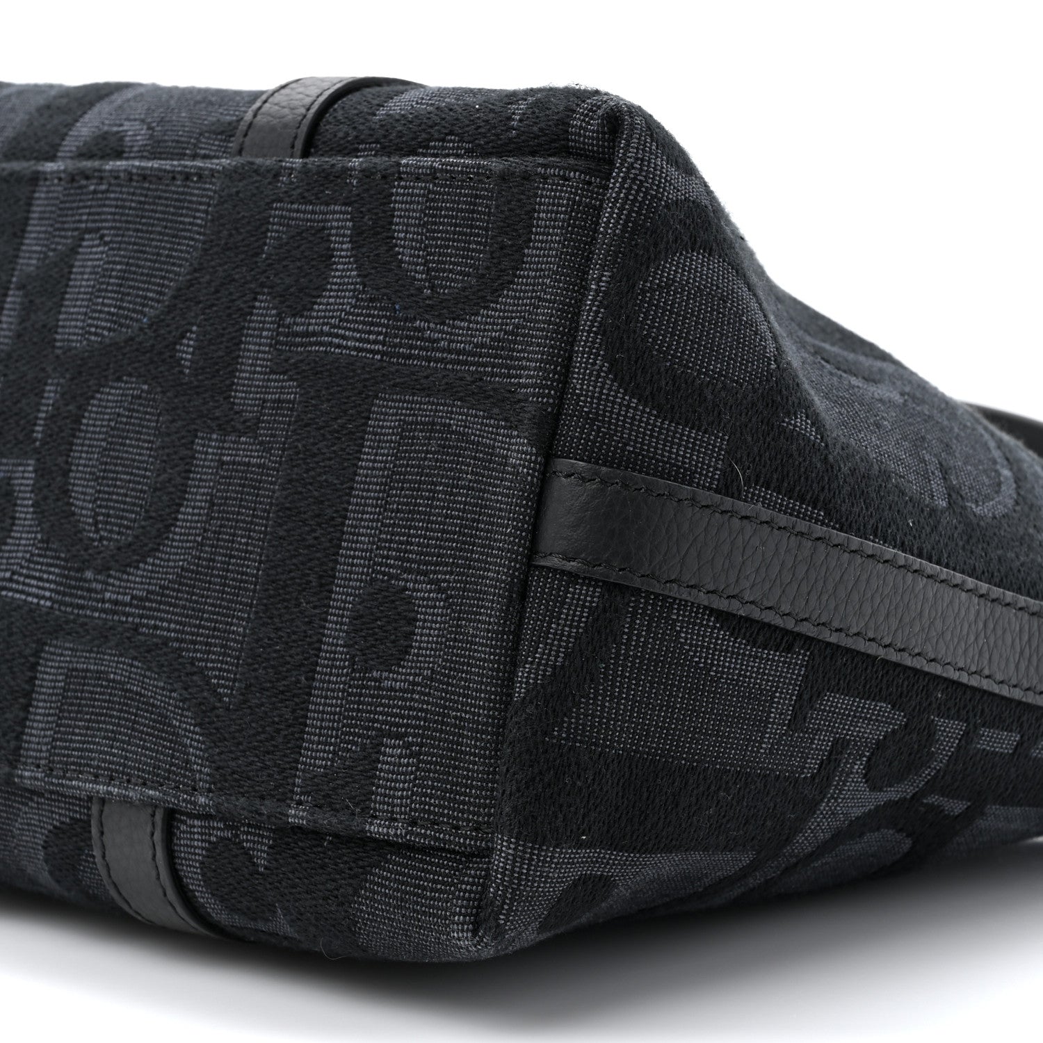Christian Dior Maxi Oblique Jacquard Weekender 25 Black 10 of 12