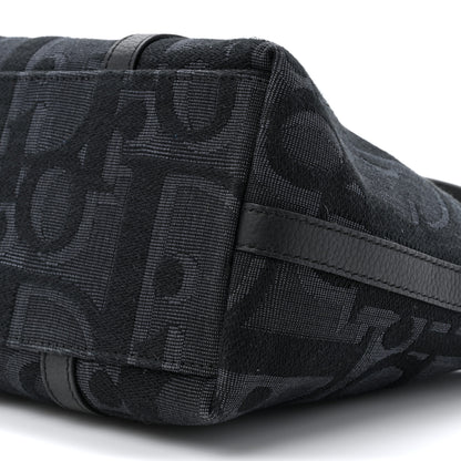 Christian Dior Maxi Oblique Jacquard Weekender 25 Black 10 of 12