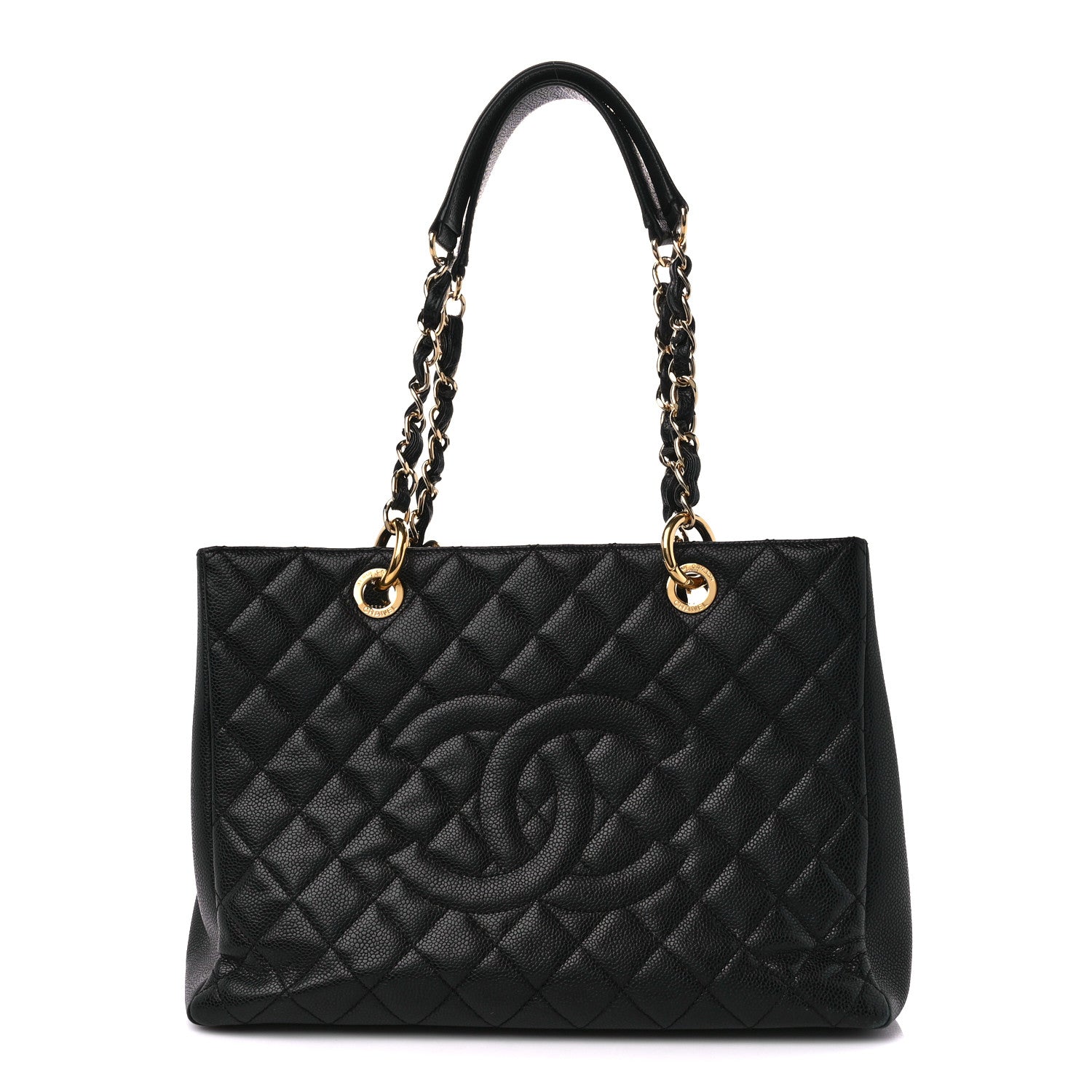 Chanel Caviar Quilted Grand Shopping Tote GST Black 1 of 10
