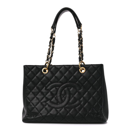 Chanel Caviar Quilted Grand Shopping Tote GST Black 1 of 10