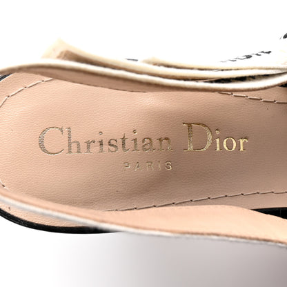 Christian Dior Technical Canvas Ribbon J Adior Slingback 65mm Pumps 37.5 Black 37.5 Black 8 of 9