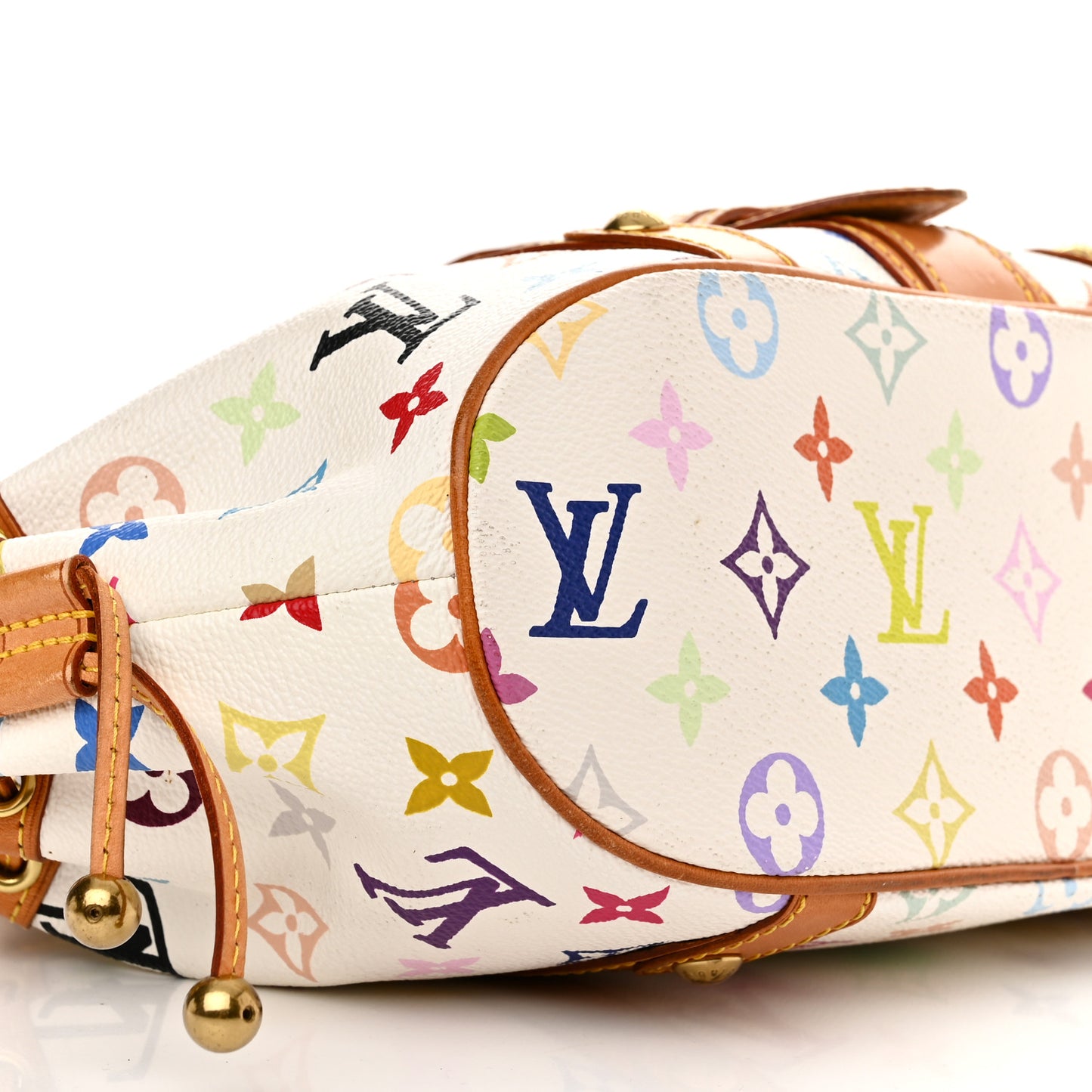 Monogram Multicolor Theda GM White