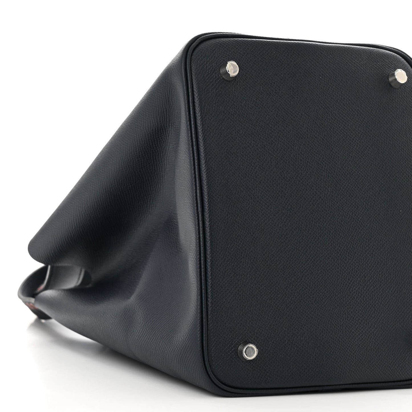 Epsom Tressage De Cuir Picotin Lock 22 MM Bleu Indigo Black Terre Battue