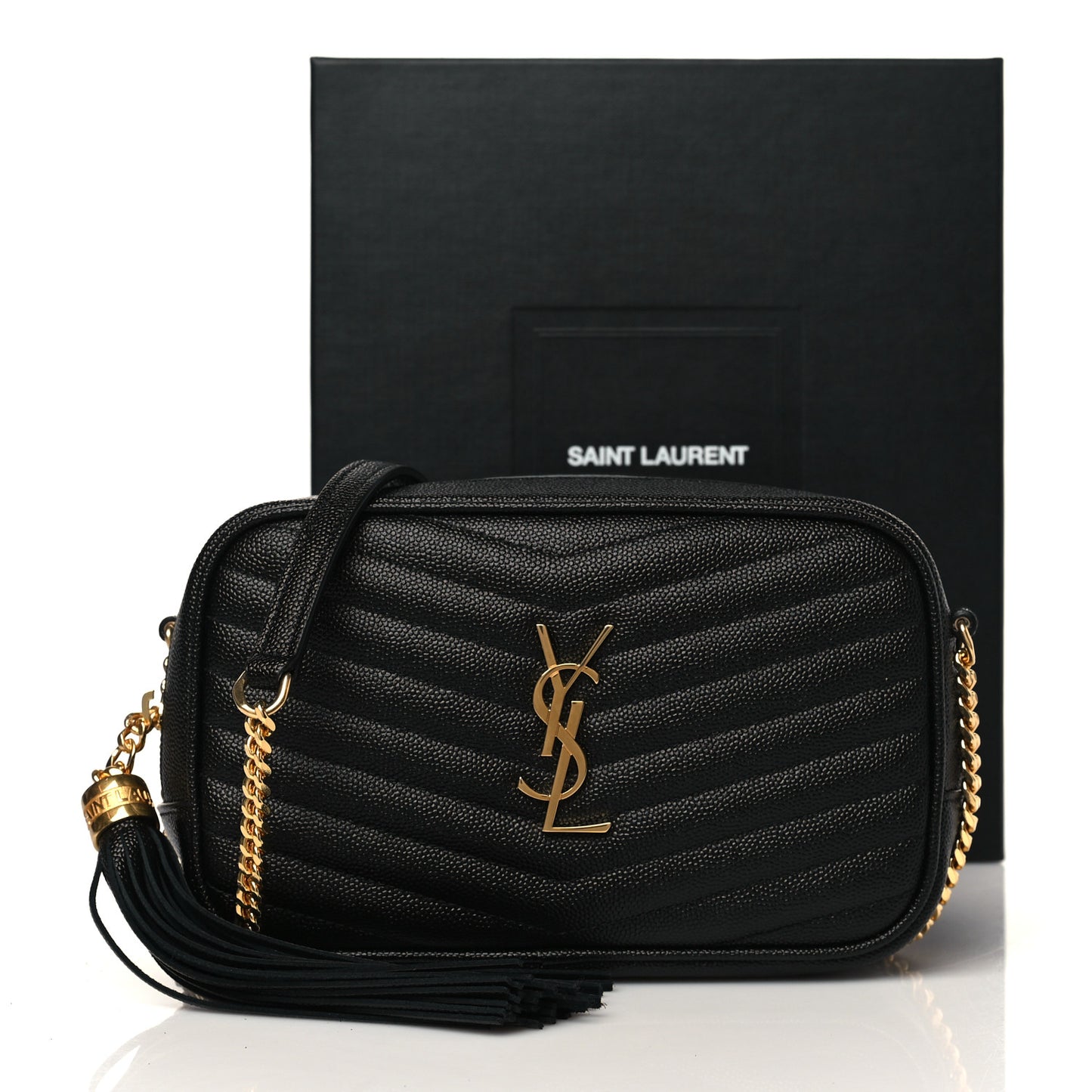 Grain De Poudre Matelasse Monogram Mini Lou Camera Bag Black