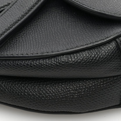 Christian Dior Grained Calfskin Mini Saddle Bag Black 9 of 9