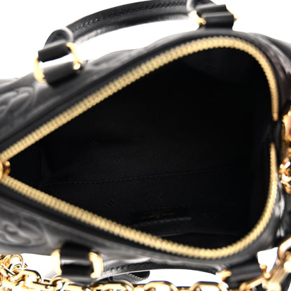 Louis Vuitton Calfskin Bubblegram Papillon BB Black 5 of 9