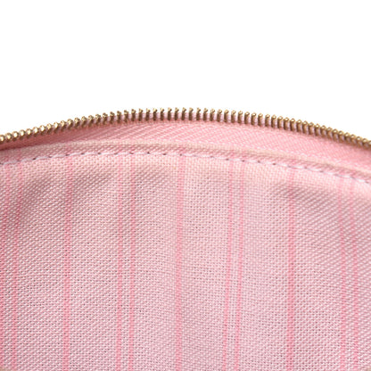 Louis Vuitton Damier Ebene Neverfull MM GM Pochette Rose Ballerine 12 of 19