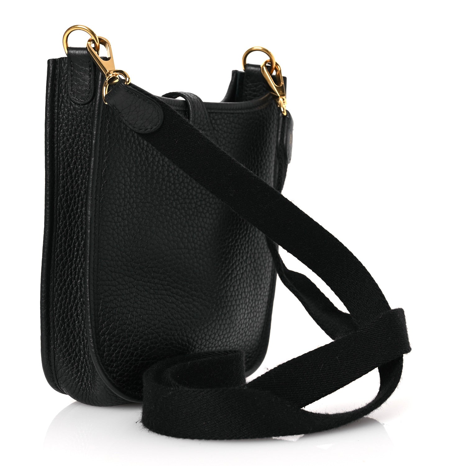 Hermes Taurillon Clemence Evelyne TPM Black 3 of 12