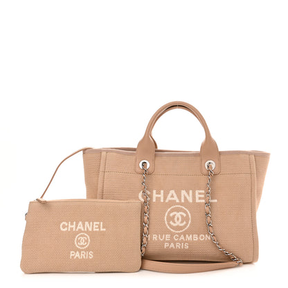 Chanel Mixed Fibers Small Deauville Tote Beige 1 of 13