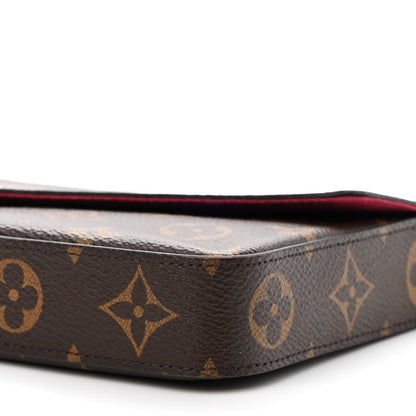 Louis Vuitton Monogram Pochette Felicie Chain Wallet Fuchsia 8 of 8