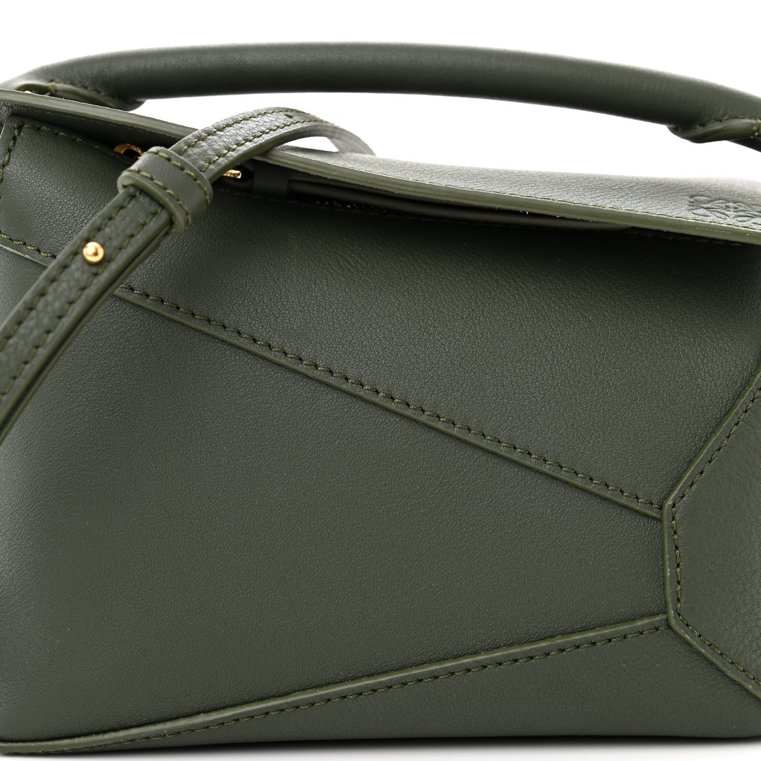 Loewe Calfskin Mini Puzzle Edge Bag Vintage Khaki 7 of 9
