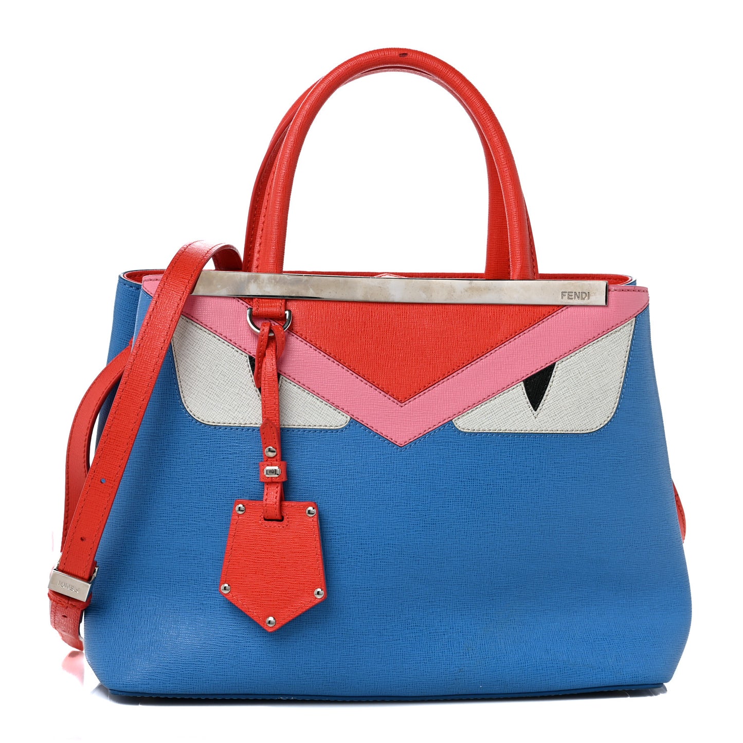 Vitello Elite Monster Petite 2Jours Tote Blue Royal Papavero Multicolor