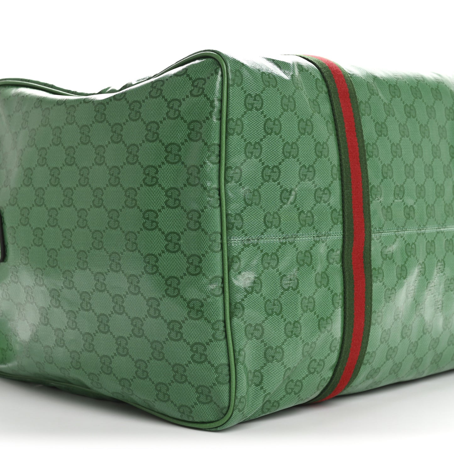 Crystal Monogram Web Medium Duffle Bag Green