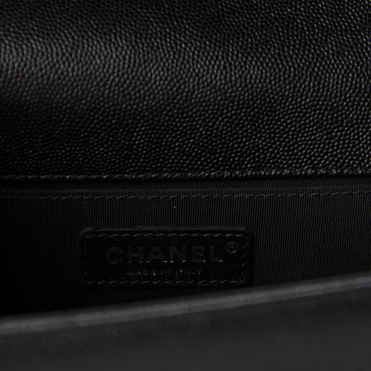 Chanel Caviar Quilted Medium Boy Flap Black 8 of 11