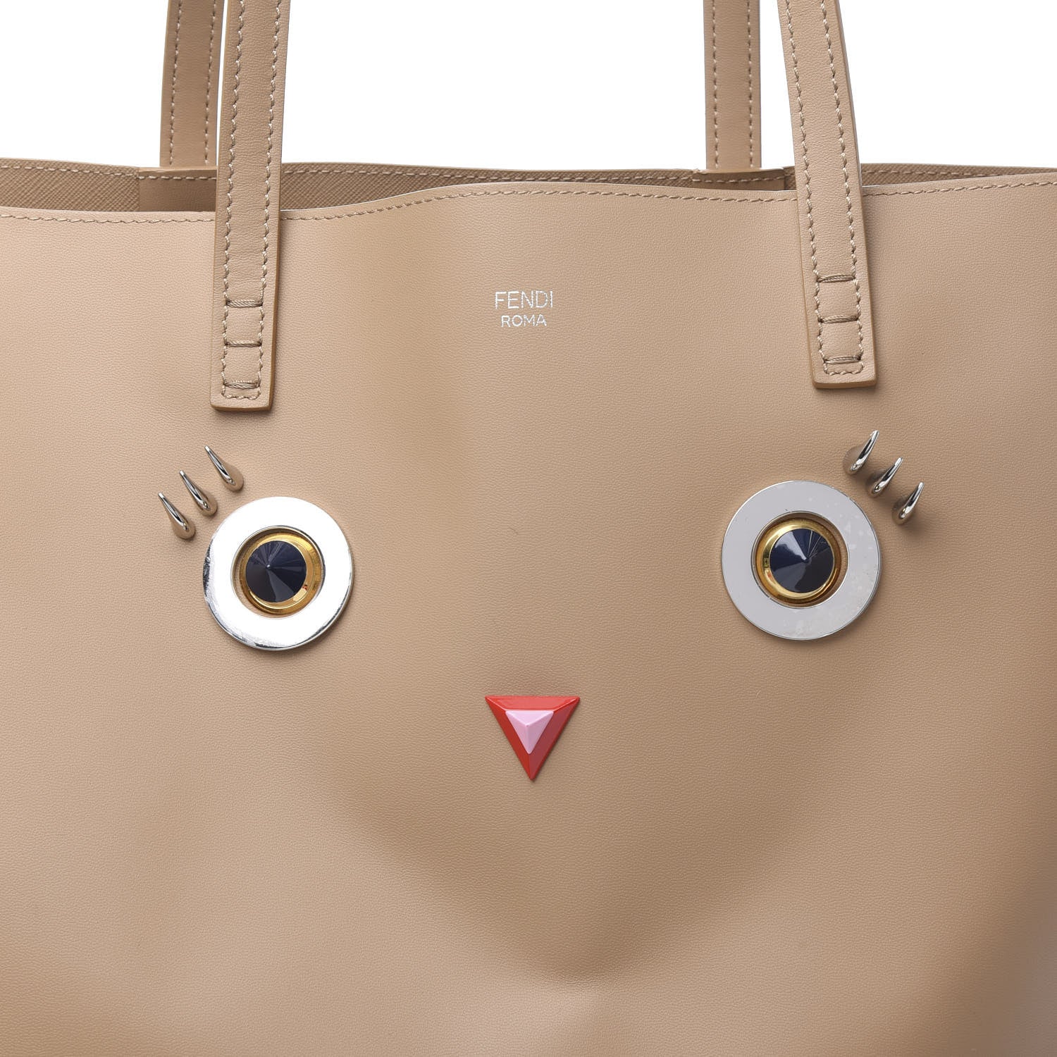 Fendi Vitello Hypnoteyes Shopping Tote Cuoio 7 of 11