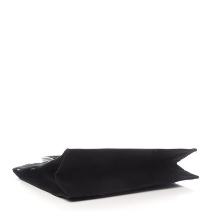 Saint Laurent Linen Calfskin Rive Gauche North South Tote Black 4 of 10