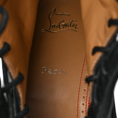 Christian Louboutin Calfskin Mens Trapman Flat Boots 45.5 Black 7 of 7