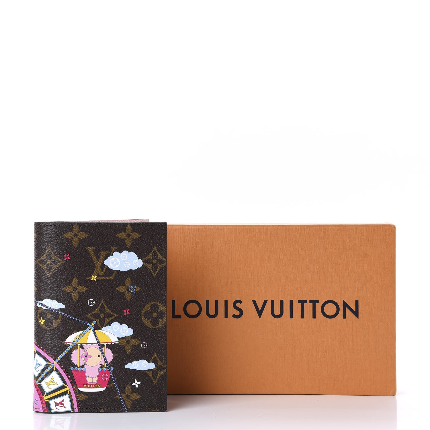 Louis Vuitton Monogram 2020 Christmas Animation Big Wheel Passport Cover Rose Ballerine 10 of 10