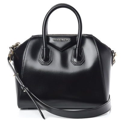 Givenchy Shiny Lord Calfskin Mini Antigona Black 1 of 11