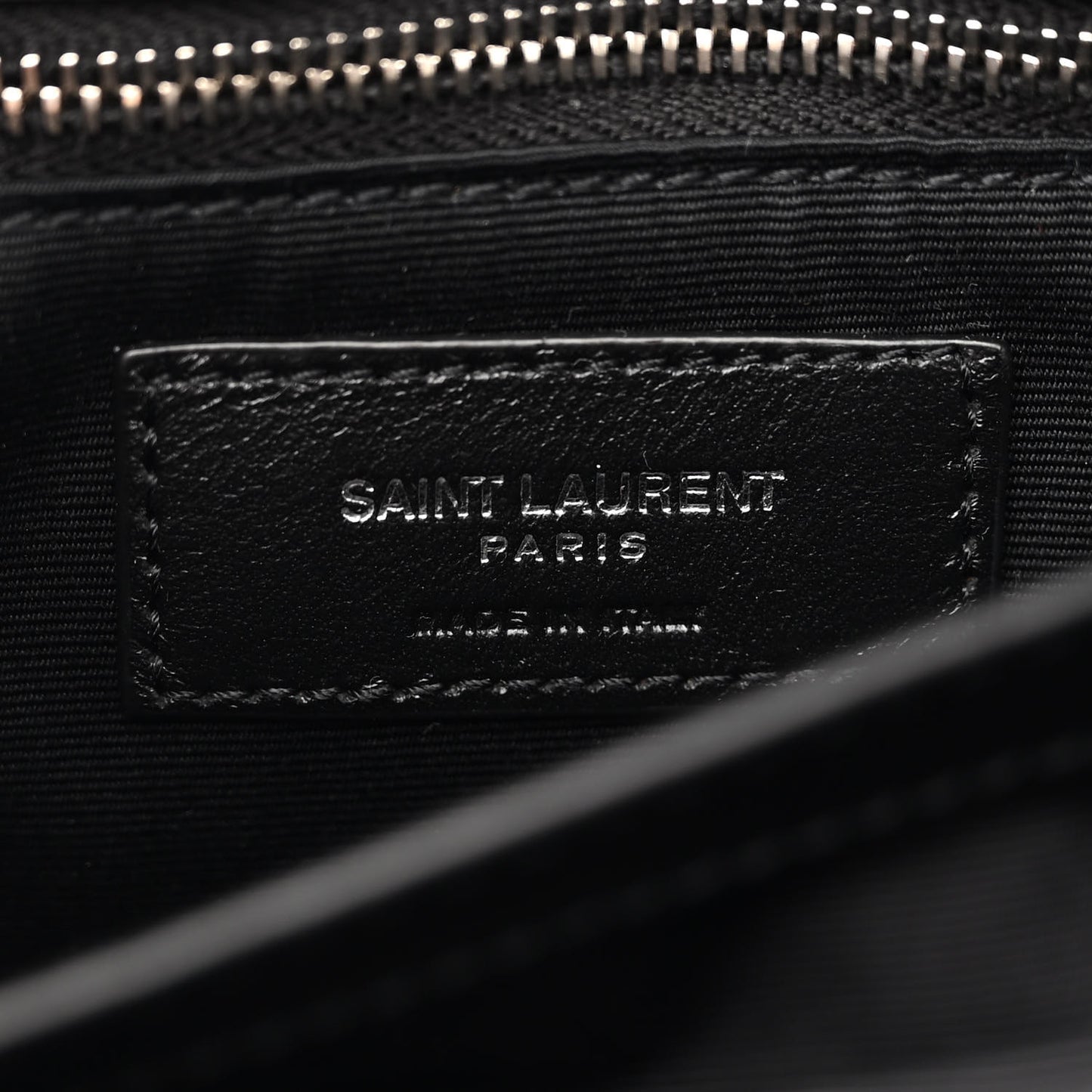 Calfskin Y Quilted Monogram Toy Loulou Crossbody Bag Black