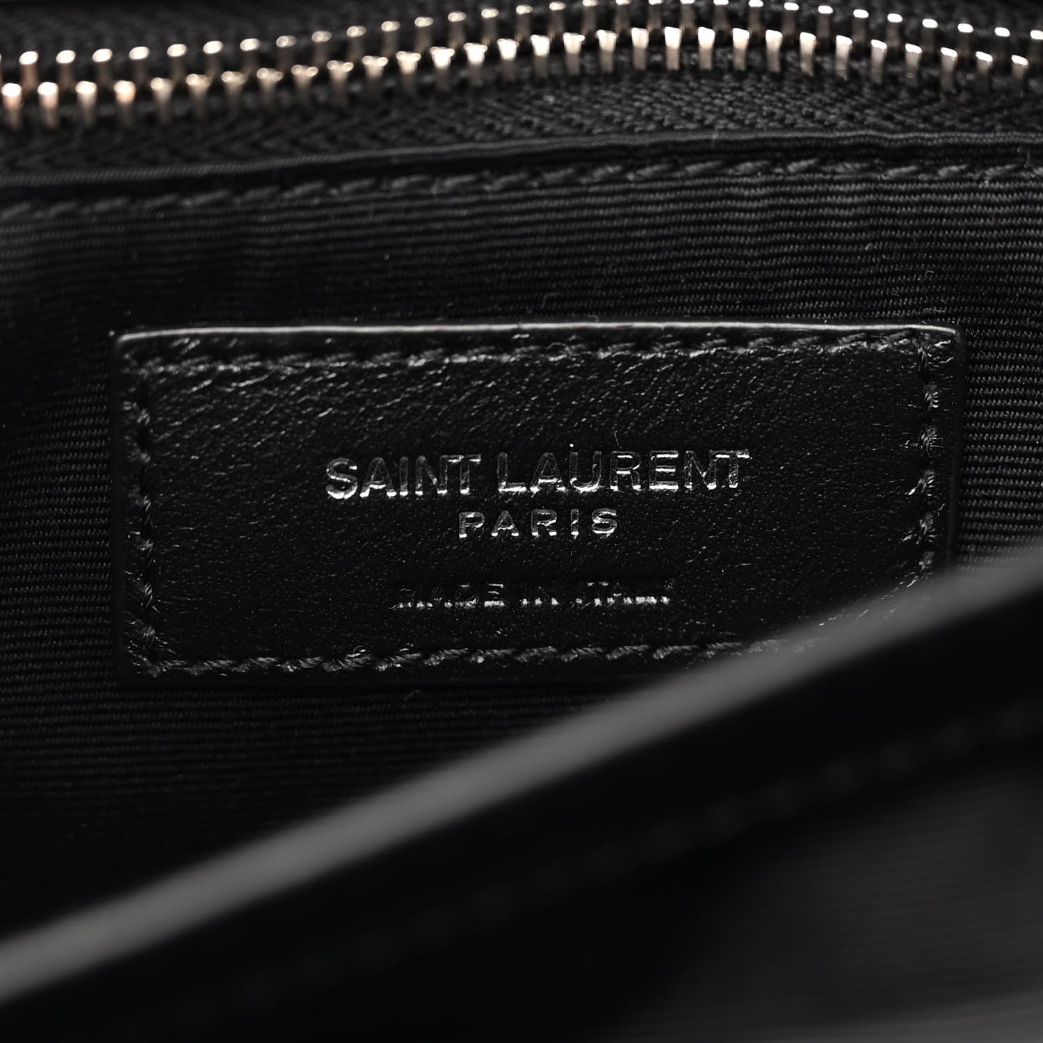 Saint Laurent Calfskin Y Quilted Monogram Toy Loulou Crossbody Bag Black 6 of 11
