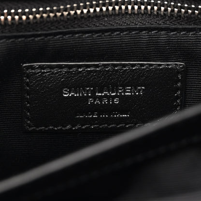 Saint Laurent Calfskin Y Quilted Monogram Toy Loulou Crossbody Bag Black 6 of 11